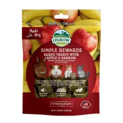 Oxbow Simple Rewards Baked Treats with Apple & Banana 85g
