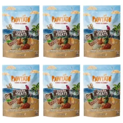 Pawtato Dog Chews Ocean Treats Small 140g x 6 BULK BUY
