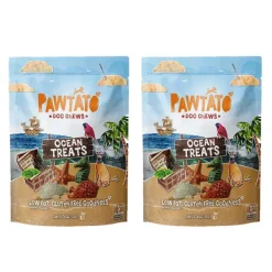Pawtato Dog Chews Ocean Treats Medium 140g x 2 BULK BUY