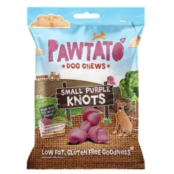 Pawtato Dog Chews Purple Knots Small 150g