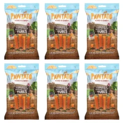 Pawtato Dog Chews Tumeric & Chicory Root Tubes 90g x 6 BULK BUY