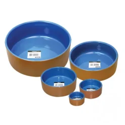 Pet One Bowl Terracotta Blue Glazed