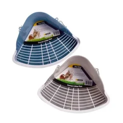 Pet One Small Animal Corner Litter Pan with Grate