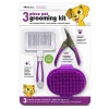 Petkin 3 Piece Grooming Kit Purple