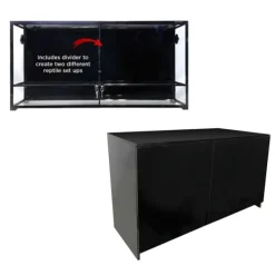 Reptile One RTF 1200HTD Glass Terrarium + ROC 1245 Cabinet COMBO - CLICK & COLLECT ONLY