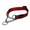 Rogz Obedience Half-Check Collar Red