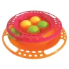Scream Single Layer Orb Tower Cat Toy Pink & Orange