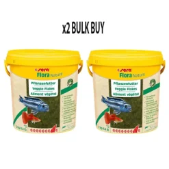 Sera Flora Nature Veggie Flakes 2kg / 10L x2 BULK BUY