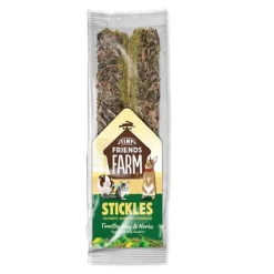 Supreme Tiny Friends Farm Stickles with Timothy Hay & Herbs 100g