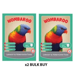 Wombaroo Lorikeet and Honeyeater Food 9kg x2 BULK BUY