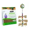 ZuPreem NATURAL Small Birds 1kg + Green Parrot BUZZ FUZZ Bird Toy COMBO